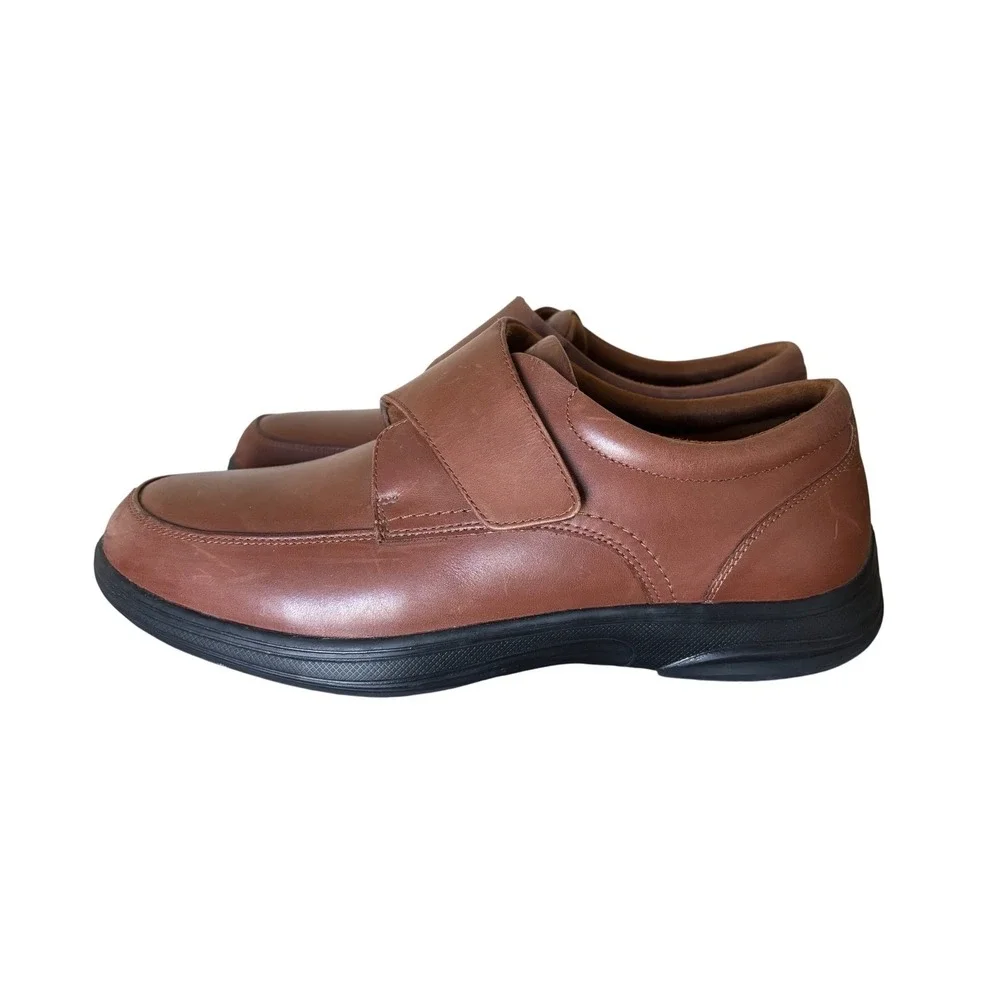 Anodyne No.‎ 28 Mens 11.5 M Brown Leather Casual Comfort Shoes Strap Heritage